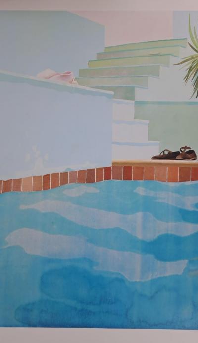 David Hockney - Pool and Steps, 1971 - Affiche originale 2
