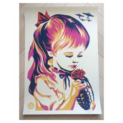 SHEPARD FAIREY (OBEY) – War By Numbers (Fuschia) - sérigraphie signée, numérotée 2