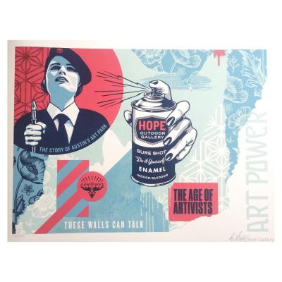 SHEPARD FAIREY (OBEY) –  HOPE Outdoor Gallery Print - signée numérotée 2