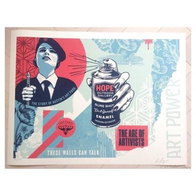 SHEPARD FAIREY (OBEY) –  HOPE Outdoor Gallery Print - signée numérotée 2