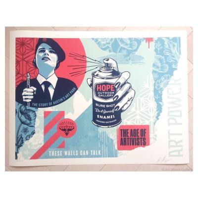 SHEPARD FAIREY (OBEY) –  HOPE Outdoor Gallery Print - signée numérotée 2