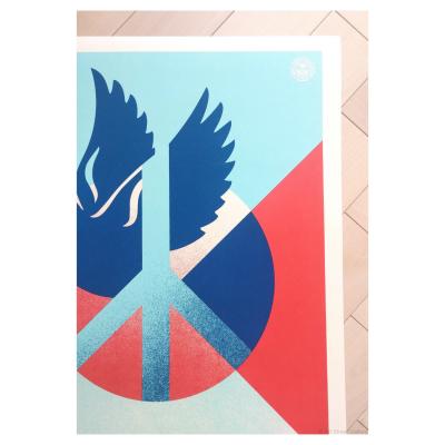 SHEPARD FAIREY (OBEY) – Peace Is Power (Blue Dove) - sérigraphie signée numérotée 2