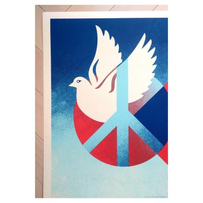 SHEPARD FAIREY (OBEY) – Peace Is Power (Cream Dove) - sérigraphie signée numérotée 2