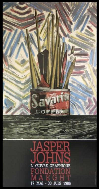 Jasper JOHNS - Affiche originale d’exposition - L’oeuvre graphique - 1986 2
