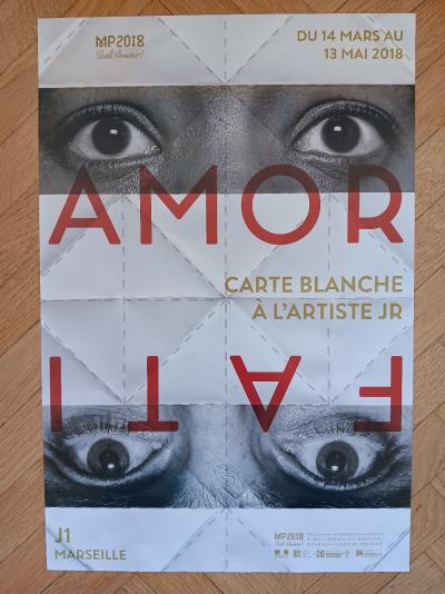 JR (Jean René) - Affiche originale d’exposition - Amor Fati - 2018 2
