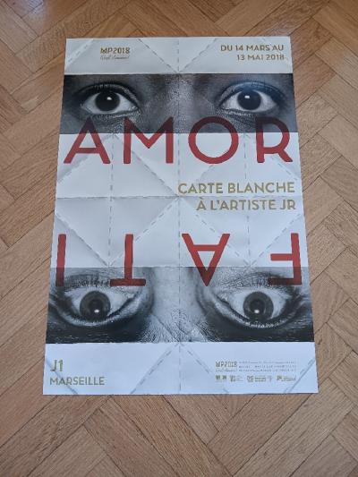 JR (Jean René) - Affiche originale d’exposition - Amor Fati - 2018 2