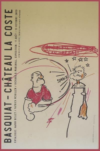 Jean-Michel BASQUIAT - Affiche originale d’exposition - Chateau Lacoste - 2019 2