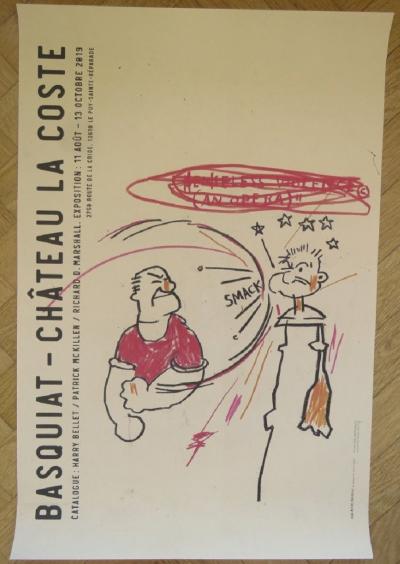 Jean-Michel BASQUIAT - Affiche originale d’exposition - Chateau Lacoste - 2019 2
