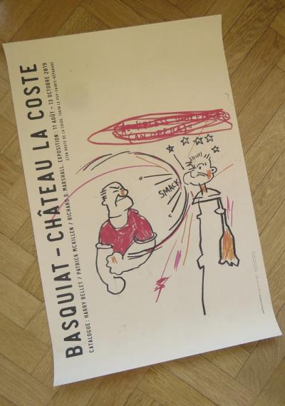 Jean-Michel BASQUIAT - Affiche originale d’exposition - Chateau Lacoste - 2019 2
