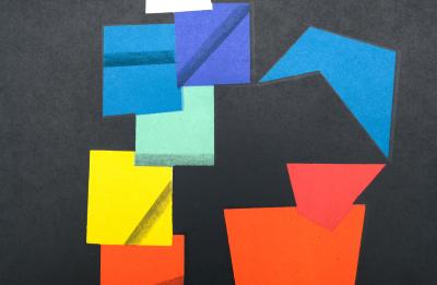 Yaacov AGAM : Composition en couleur - Lithographie originale 2
