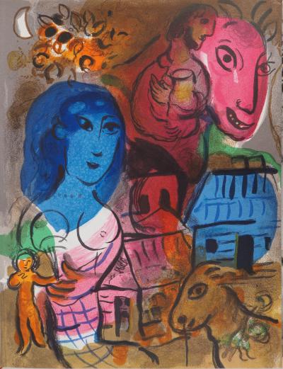 Marc Chagall: Intimacy - Original Lithograph 2