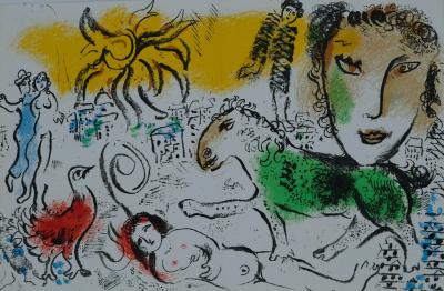 Marc CHAGALL : Cheval vert - Lithographie originale 2