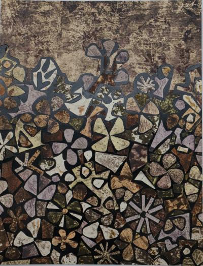 Jean DUBUFFET : Jardin de quite-vite - Pochoir original signé 2
