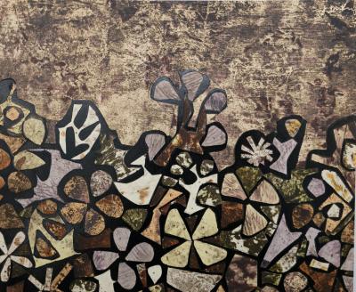 Jean DUBUFFET : Jardin de quite-vite - Pochoir original signé 2