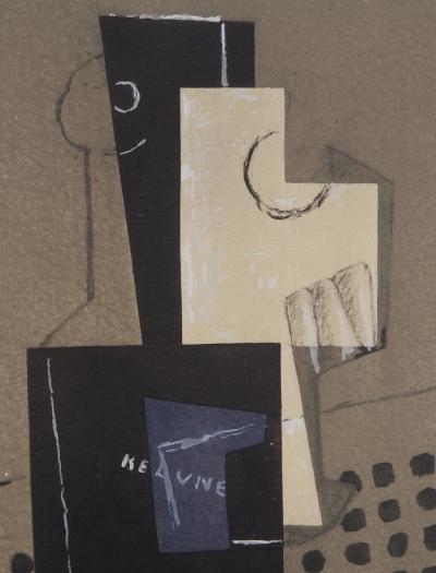 Henri LAURENS : Papier collé à la guitare - Pochoir original signé 2