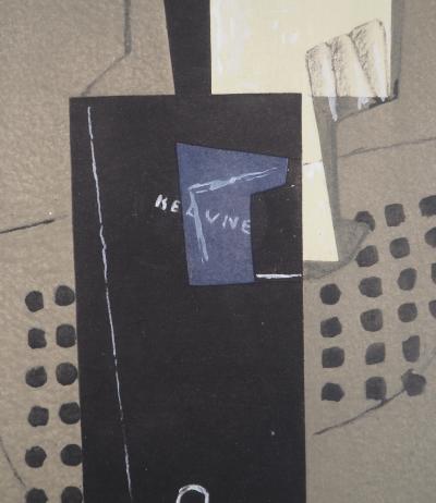 Henri LAURENS : Papier collé à la guitare - Pochoir original signé 2