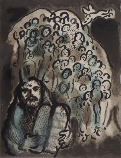 Marc Chagall: Moses and His People - Original Lithograph 2
