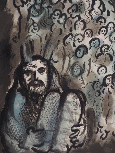 Marc Chagall: Moses and His People - Original Lithograph 2