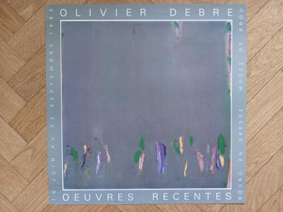 Olivier DEBRE - Affiche originale d’exposition - Bourg en Bresse - 1985 2