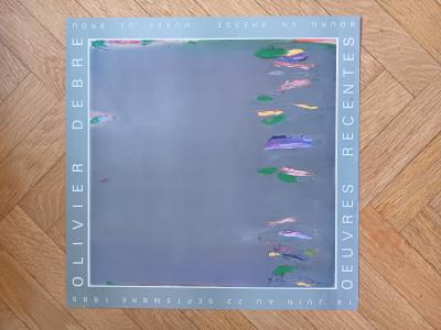 Olivier DEBRE - Affiche originale d’exposition - Bourg en Bresse - 1985 2