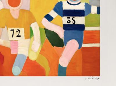 Robert Delaunay (after), The Runners, signed and numbered silkscreen print 2