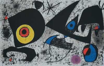Joan MIRO : L’oeil jaune et rouge - Lithographie originale 2