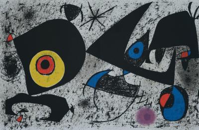 Joan MIRO : L’oeil jaune et rouge - Lithographie originale 2