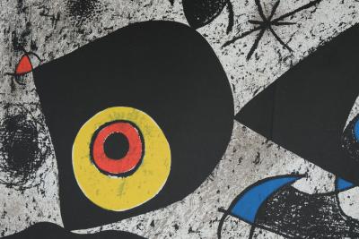 Joan MIRO : L’oeil jaune et rouge - Lithographie originale 2
