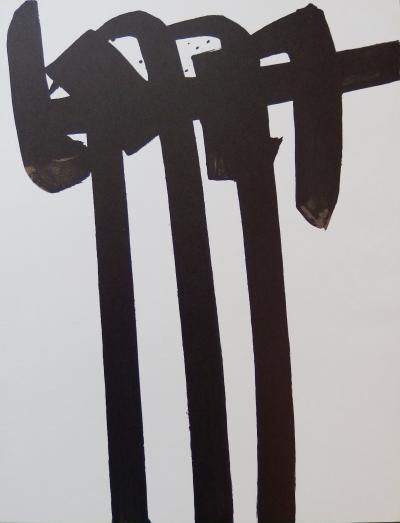 Pierre SOULAGES : Lithographie n°28 - Lithographie originale 2