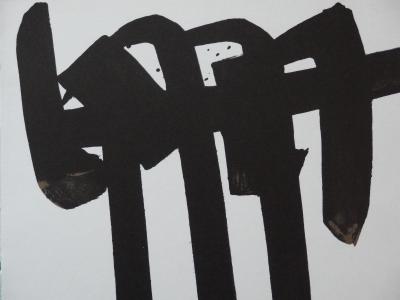 Pierre SOULAGES : Lithographie n°28 - Lithographie originale 2