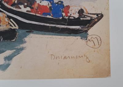Mathurin Méheut (d’après) - Sardiniers aux Plomac’h, Douarnenez - Impression numérique 2
