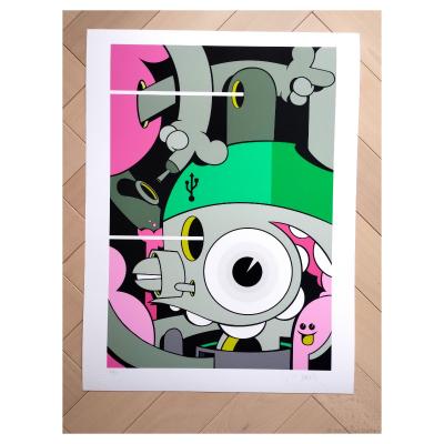 Dalek - Filling Holes - Digigraphie sur papier - 2019 2
