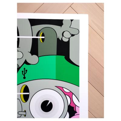 Dalek - Filling Holes - Digigraphie sur papier - 2019 2
