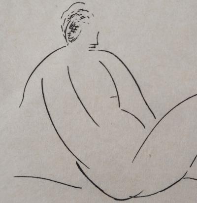 Amedeo MODIGLIANI : Femme allongée de dos - Gravure originale signée 2