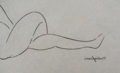 Amedeo MODIGLIANI : Femme allongée de dos - Gravure originale signée 2