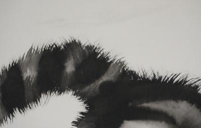 Laszlo TIBAY - Les yeux du chat - Dessin original signé 2