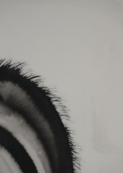 Laszlo TIBAY - Les yeux du chat - Dessin original signé 2