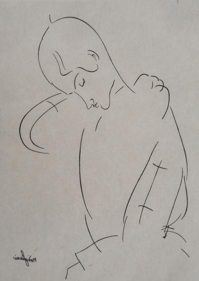 Amedeo MODIGLIANI : Portrait de femme - Gravure originale signée 2