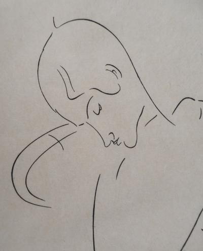 Amedeo MODIGLIANI : Portrait de femme - Gravure originale signée 2