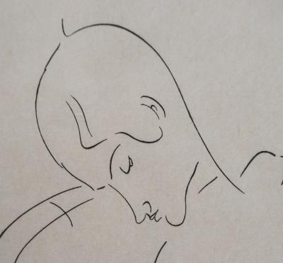 Amedeo MODIGLIANI : Portrait de femme - Gravure originale signée 2