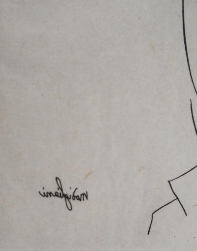 Amedeo MODIGLIANI : Portrait de femme - Gravure originale signée 2