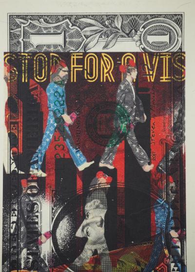 Death NYC : The Beatles with a LV suit - Sérigraphie originale signée 2