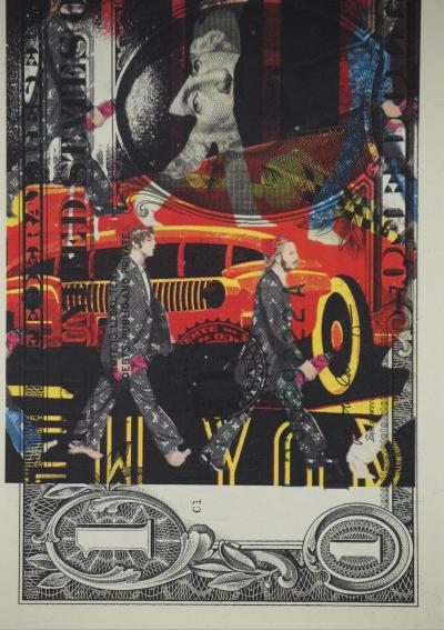 Death NYC : The Beatles with a LV suit - Sérigraphie originale signée 2