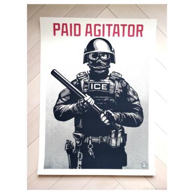 Shepard FAIREY (Obey) - Projection Mirror: Paid Agitator 2