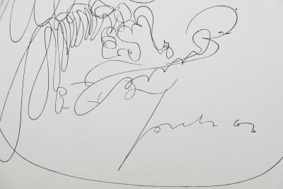 Lucio FONTANA : Le héron - Lithographie signée 2