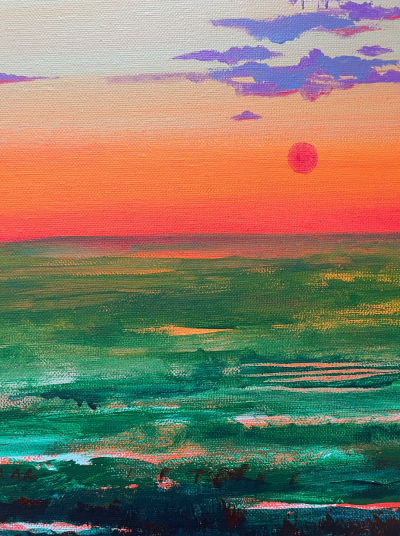 Fabien Delaube - Paysage 6 - Acrylique sur toile 2