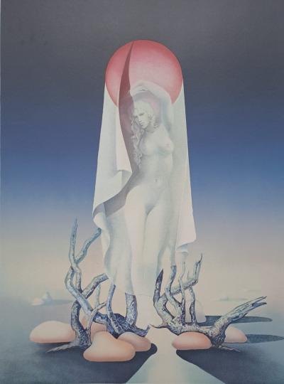 Jean-Paul Cleren - L’éclipse - Lithographie originale, signée au crayon 2