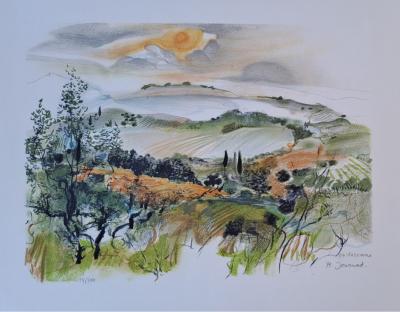 Monique Journot - En Toscane - Lithographie originale, signée et numérotée au crayon 2