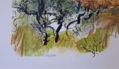 Monique Journot - En Toscane - Lithographie originale, signée et numérotée au crayon 2