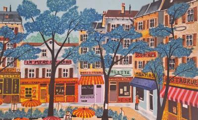 Jean Heine - Montmartre - Lithographie originale signée au crayon 2